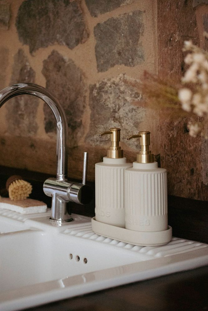 Set de dozatoare cu tavă HEIDI, 2 x 550 ml