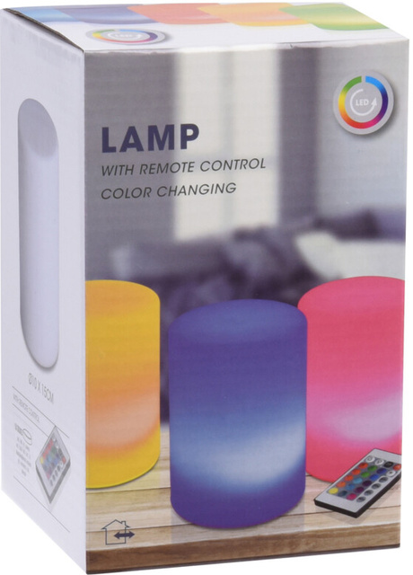 Lampă care isi schimbă culoarea, LED, Ø 10 x 15 cm, cu telecomandă