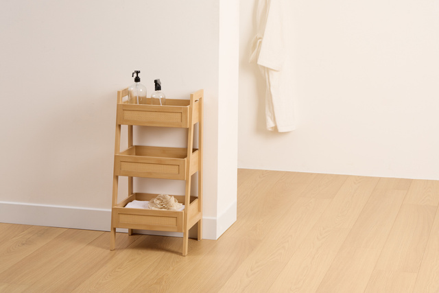 Raft cu polițe din împletitură vieneză CANE, 40 x 34,2 x 80 cm