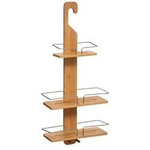 Raft de baie suspendat NIV, 70 cm, bambus