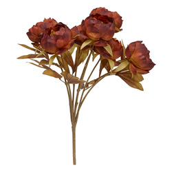 Buchet artificial FRIA 5 bujori, înălțime 53 cm, roz