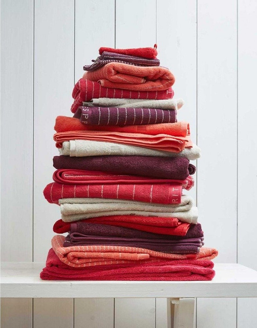 Prosop din bumbac frotte de culoare argintie, prosop brodat, 100 x 50 cm, Esprit