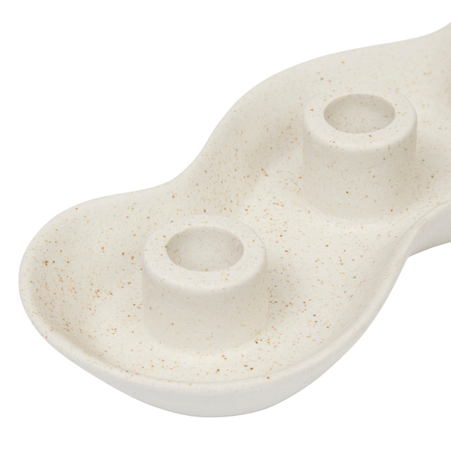 Candelabru ceramic cu 4 lumânări lungi CHERRY, 32,5 x 4,4 x 11,2 cm