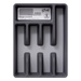 Organizator tacamuri pentru sertar, 5 compartimente, 26,5 x 36,5 x 5 cm