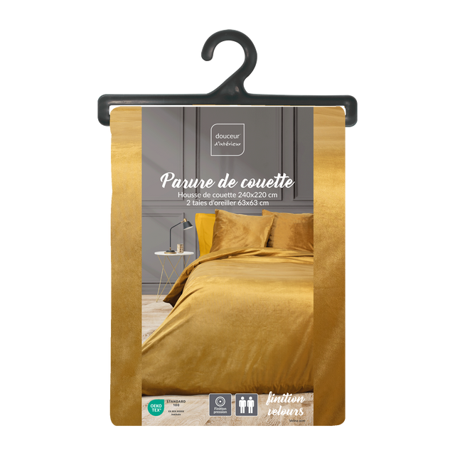 Set lenjerie de pat din satin VELINA, 240 x 220 cm
