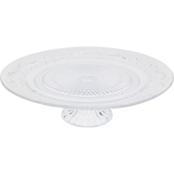 Platou de sticlă pentru tort, stil clasic, Ø 25 x 7 cm