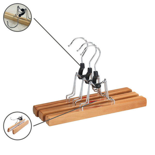 Suport pentru pantaloni - 3 bucăți în set, WENKO