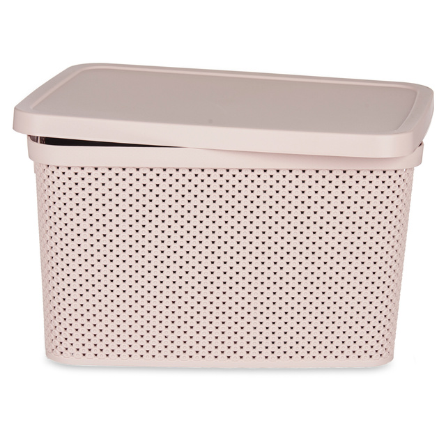 Cos din plastic cu capac, organizator, 19 l