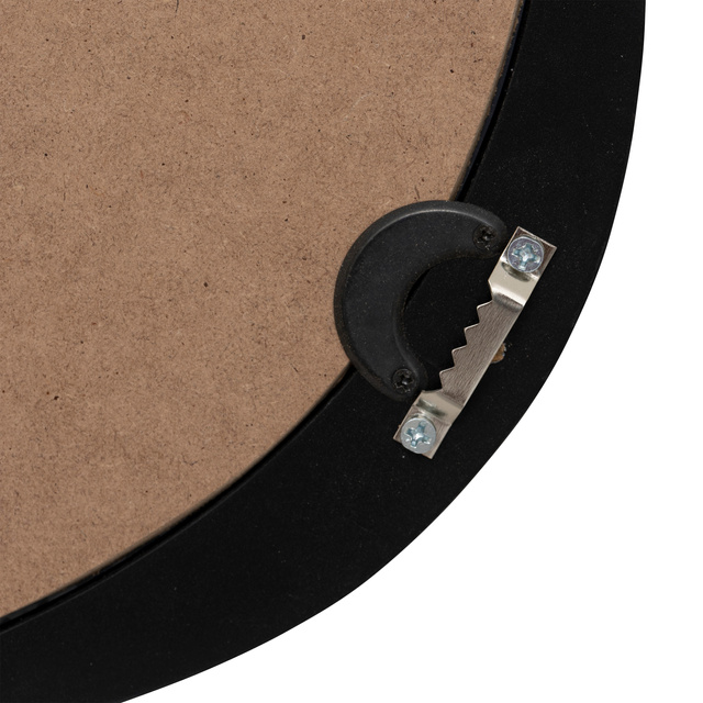 Oglindă de perete organică WAYNE cu ramă neagră, 56,5 × 63 cm