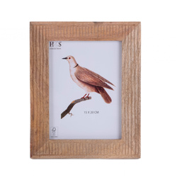 Rama de fotografii stând cu un cadru decorativ din lemn de mango, 21 x 26 x 2,5 cm
