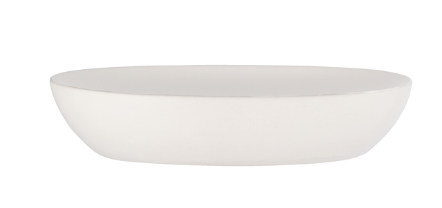 Savoniera din ceramica Olinda, Alb, 8,5x12 cm, ALLSTAR