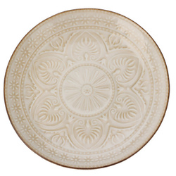 Placa ceramica cu model canelat, Ø 20 cm
