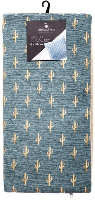 Fata de perna decorativa cactus, 40 x 40 cm