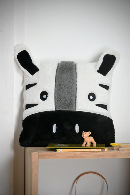 Perna decorativă cu urechi COQUIN zebra, 40 x 40 cm
