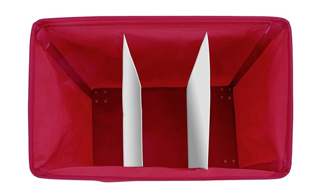 Containere pentru rufe TRIVO RED - capacitate de 116 litri, WENKO, roșu