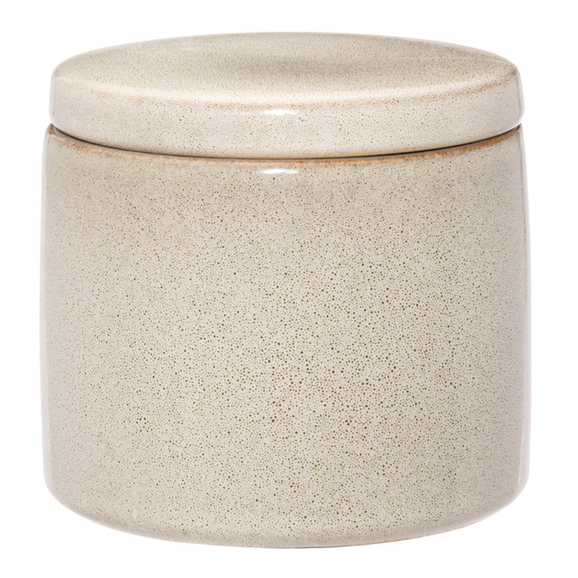 Recipient ceramic cu capac LUODE, Ø 10 cm