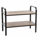 Raft pantofi, încălțăminte, pe 2 niveluri pentru 7 perechi, din lemn