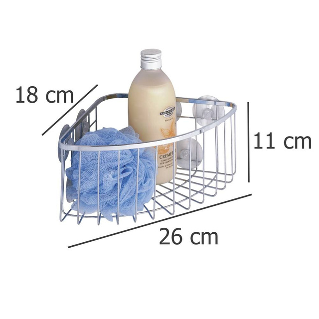 Raft pentru baie RAGUSA - pe colț, 6 ventuze, WENKO