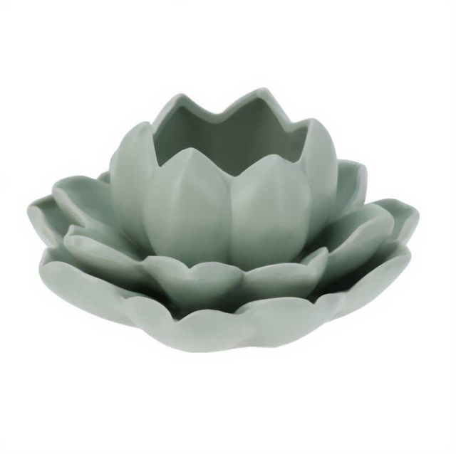 Suport pentru canapea floare de lotus din porțelan, 12,5 x 13 x 6,5 cm