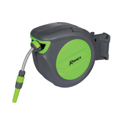 Furtun de gradina PVC retractabil 20 m RIBIMEX, rola retractare automata