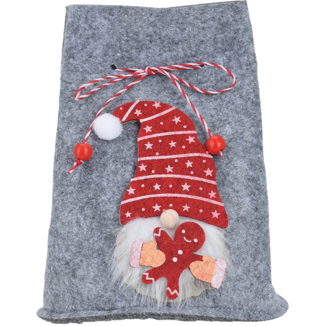 Punguta de Craciun cu elf, 12 x 14,5 cm
