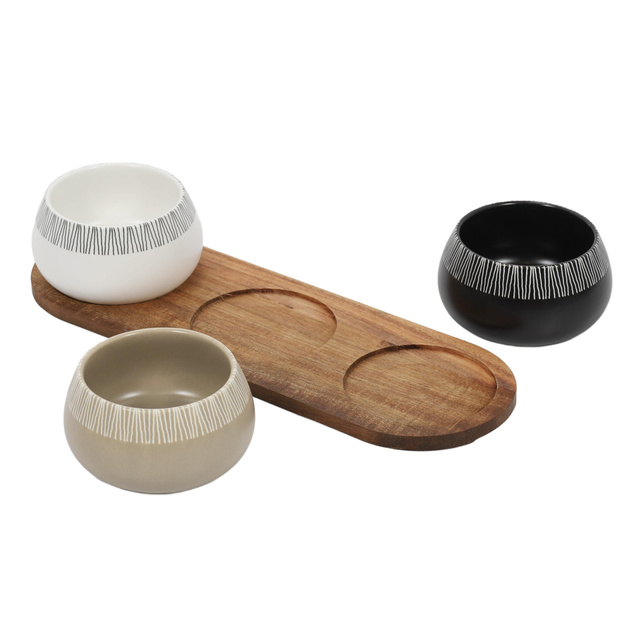 Boluri pentru gustări RORI, 3 bucăți + tavă