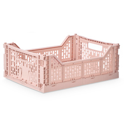 Ladă pliabilă de culoare pudră SORT, 40 x 30 x 15 cm