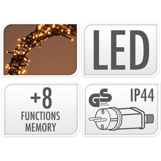 Decoratiune de Craciun 300 LED, Ø 38 cm