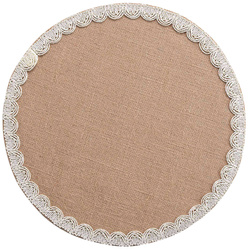 Individual de iuta DARLA, Ø 38 cm