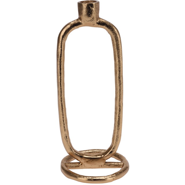 Sfeșnic decorativ, auriu, aluminiu