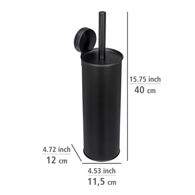 Recipient pentru perie WC montat pe perete PAVIA, montaj fara gaurire