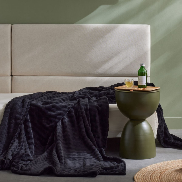 Pătură cu model în relief, 130 x 180 cm, DOUCELIN