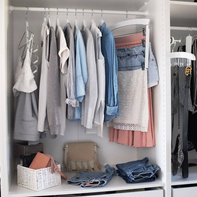 Suport pentru curele, 12 curele, umeraș, ZELLER, maro închis