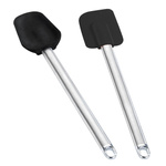 Lingura si spatula din silicon, manere din otel inoxidabil, Maximex