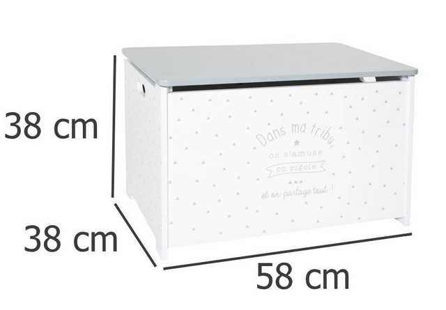 Cutie pentru jucarii cu scaun, 2 in 1