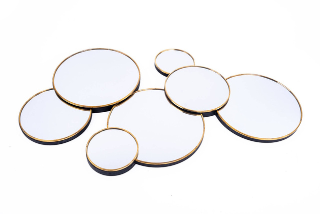 Set oglinzi rotunde, decor - 61,5 x 37 cm