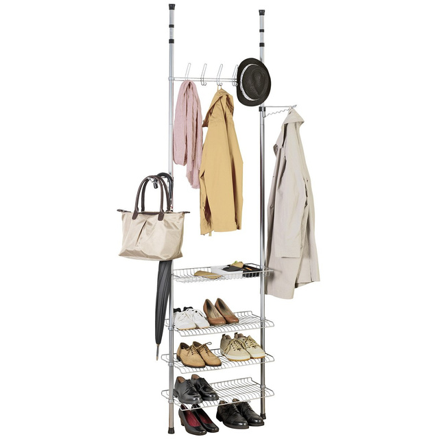 Organizer telescopic pentru haine APOLLON, suport pentru hol, WENKO