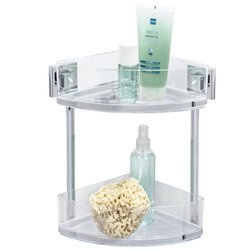 Raft baie de colț QUADRO, Vacuum-Loc pentru duș, 2 niveluri, WENKO