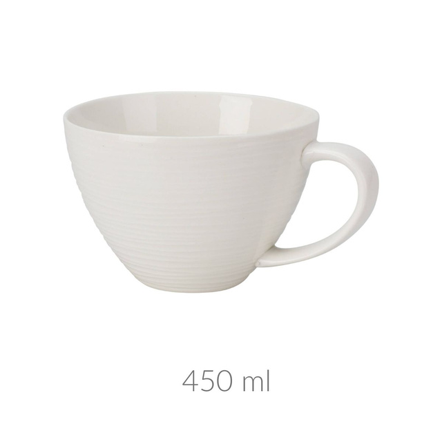 Cana eleganta de portelan pentru cafea, cu o maner mare, 450 ml