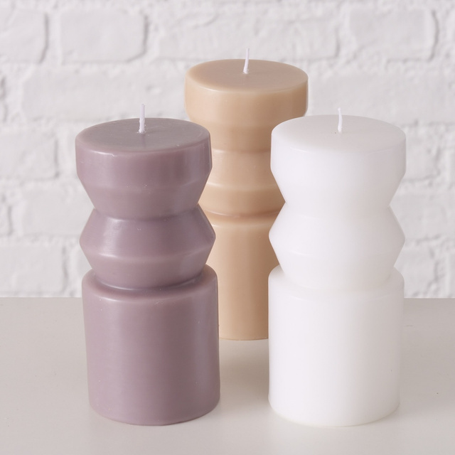 Lumanare decorativa Celona, parafina, 14 x 6,5 cm