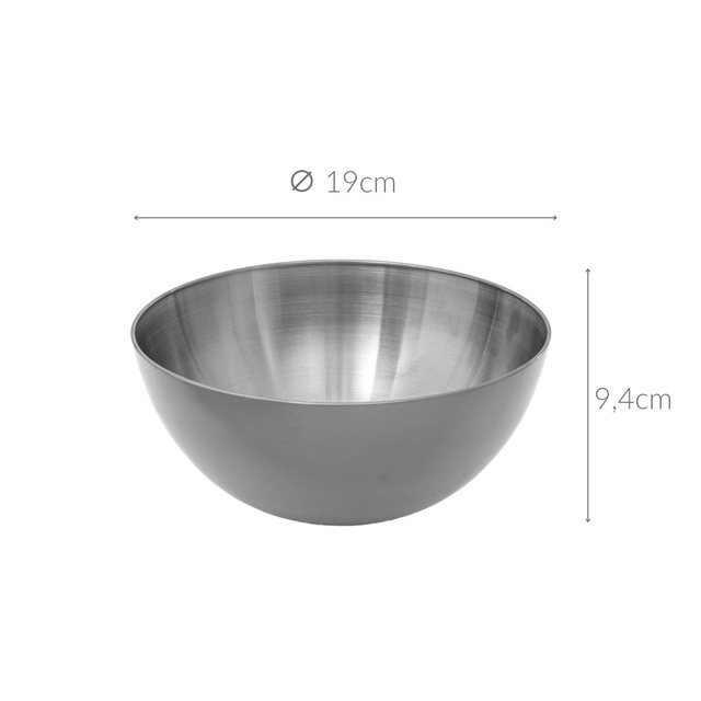 Bol din oțel inoxidabil, Ø 19 cm