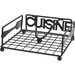 Suport servetel metalic CUISINE, 18 x 18 x 7 cm
