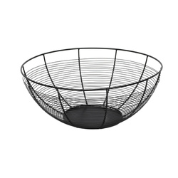 Coș pentru fructe negru Contemp, metal