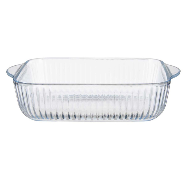 Tava de copt pentru o persoana, sticla canelata