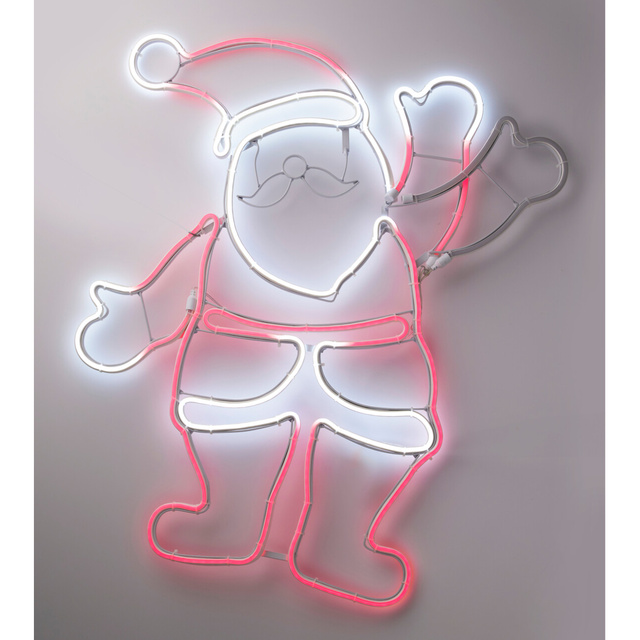 Decorațiune de Crăciun LED, Moș Crăciun, 55 x 61 cm