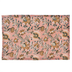 Măsuță din bumbac cu flori, 45 x 30 cm