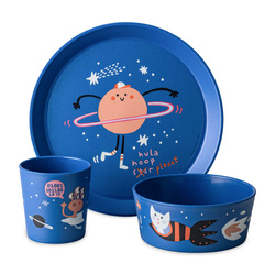 Set vesela pentru copii: farfurie, bol, cana DREAMS, KOZIOL