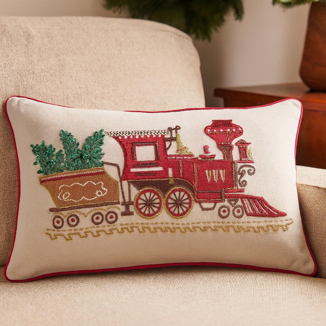 Perna de Crăciun cu imprimeu, 35 × 55 cm