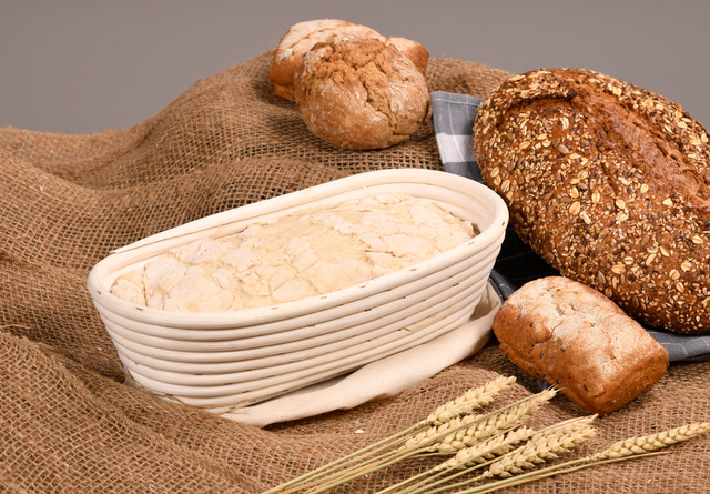 Cos pentru aluat paine, oval 35 x 15 cm, Kesper