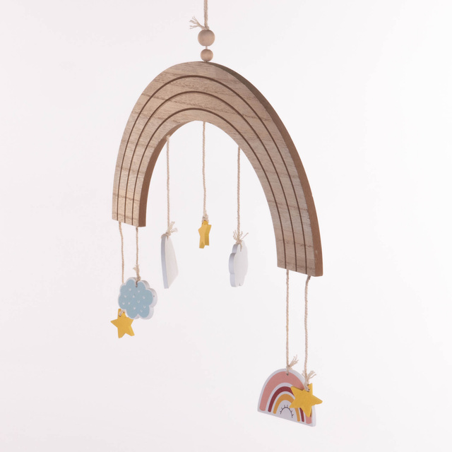 Curcubeu, decor deasupra pătuțului, 33 x 16,5 cm